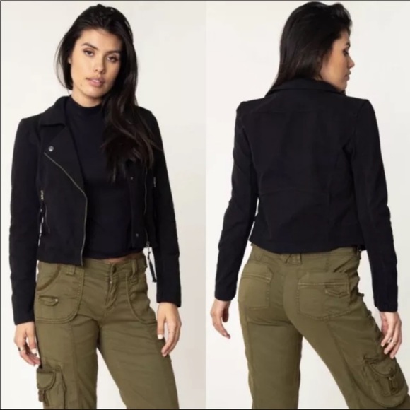 Marrakech Anthropologie Ashley Freeway Moto Jacket - Picture 1 of 6